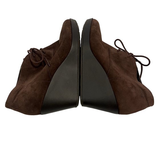 Cole‎ Haan Britt Chukka Brown Suede Wedge Bootie Size 9.5 - Picture 5 of 10